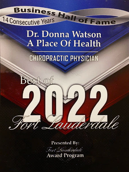 Best of 2022 Chiropractor Plaque for Dr. Donna Watson 33306 chiropractor