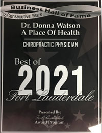 Best of 2021 Chiropractor Plaque